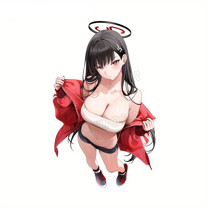 anime car sticker 13cm