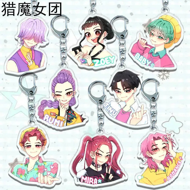 Kpop demon hunters anime keychain