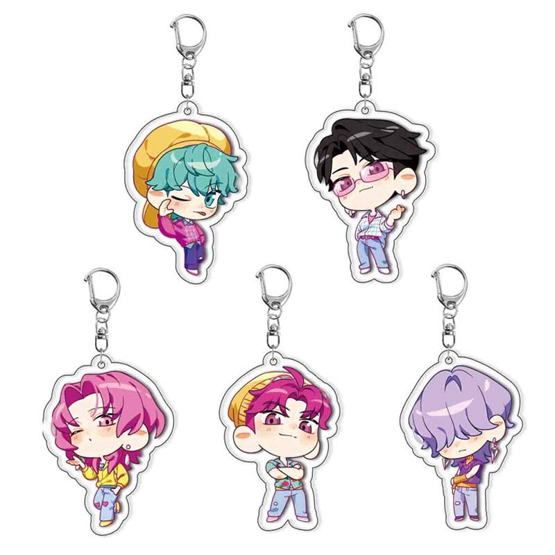 Kpop demon hunters anime keychain