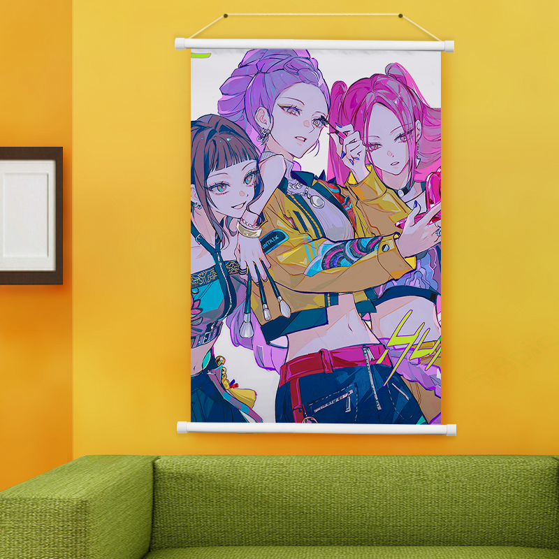 Kpop demon hunters anime wallscroll 60*90cm