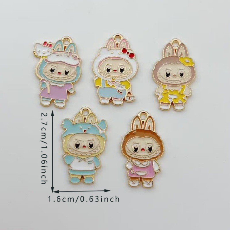 Labubu anime pendant 10pcs a set