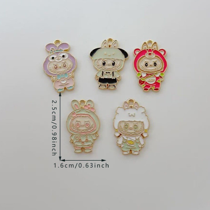 Labubu anime pendant 10pcs a set