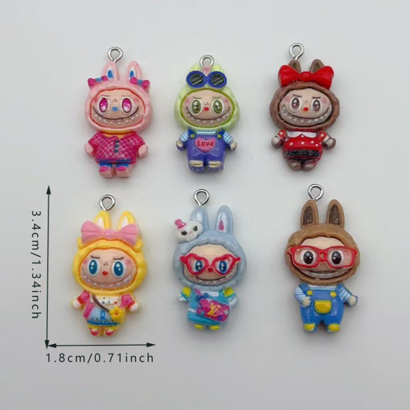 Labubu anime pendant 10pcs a set