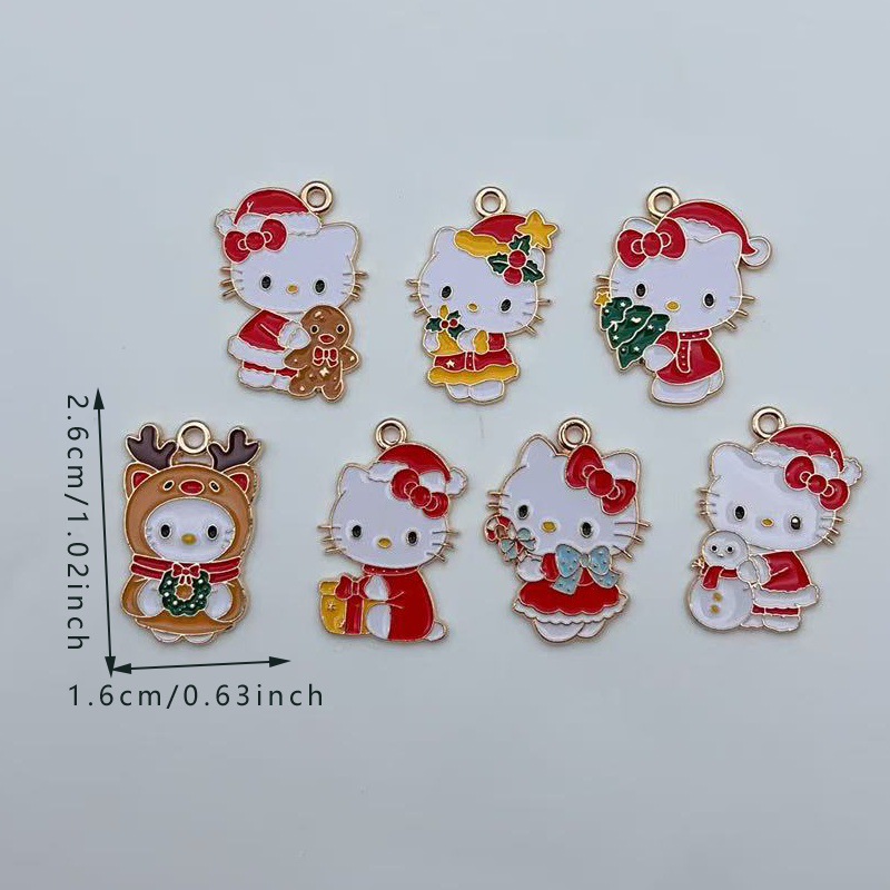 hello kitty anime pendant 10pcs a set