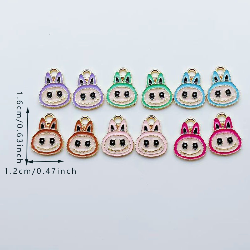 Labubu anime pendant 10pcs a set