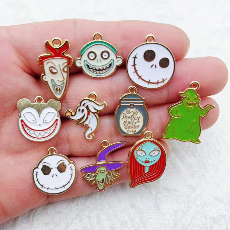 The Nightmare Before Christmas anime pendant 10pcs a set