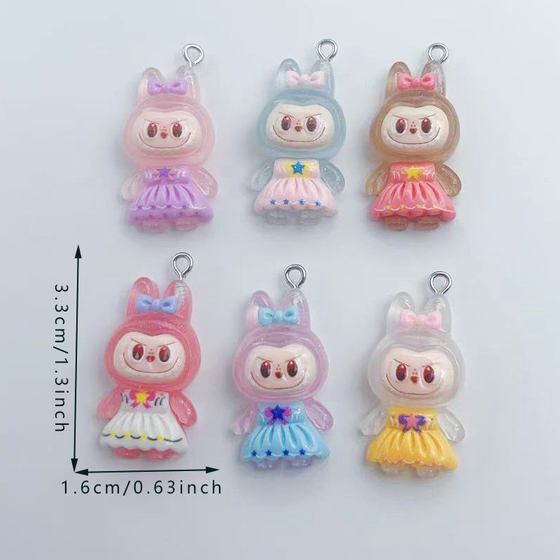Labubu anime pendant 10pcs a set