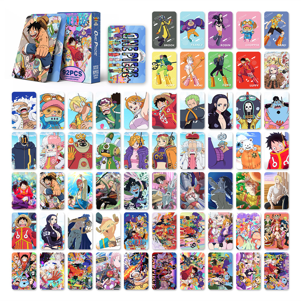One Piece anime lomo cards 92pcs a set