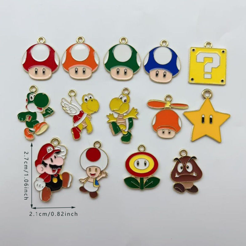 Super Mario anime pendant 10pcs a set