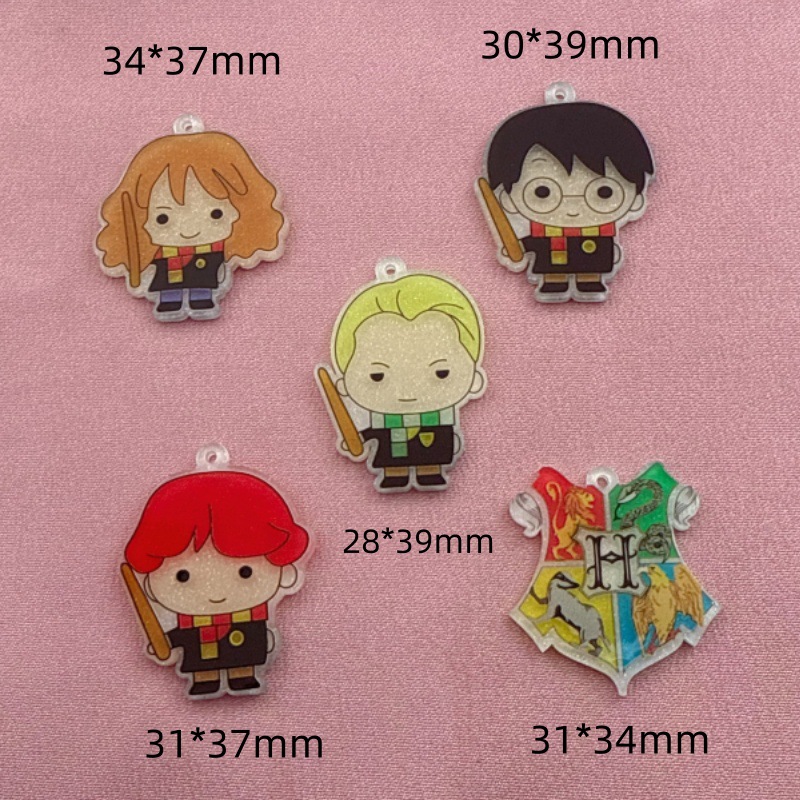 Harry Potter anime acrylic pendant 10pcs a set