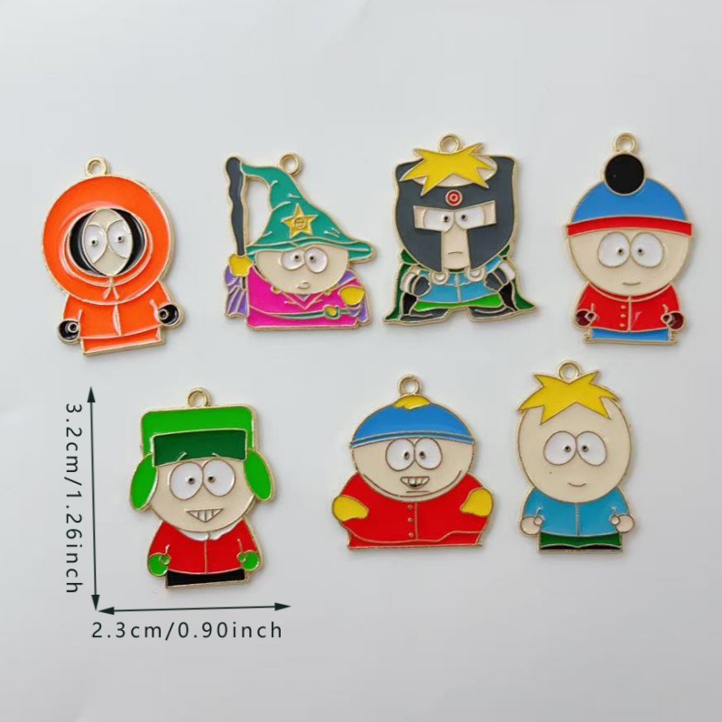 south park anime pendant 10pcs a set