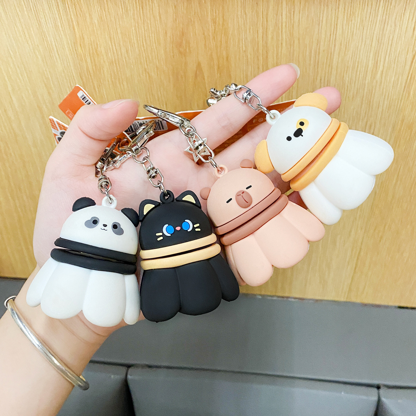 Capybara anime keychain