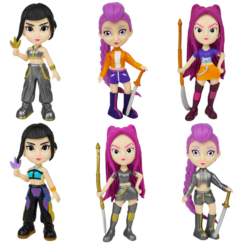 Kpop demon hunters anime figure10.5cm 6pcs a set