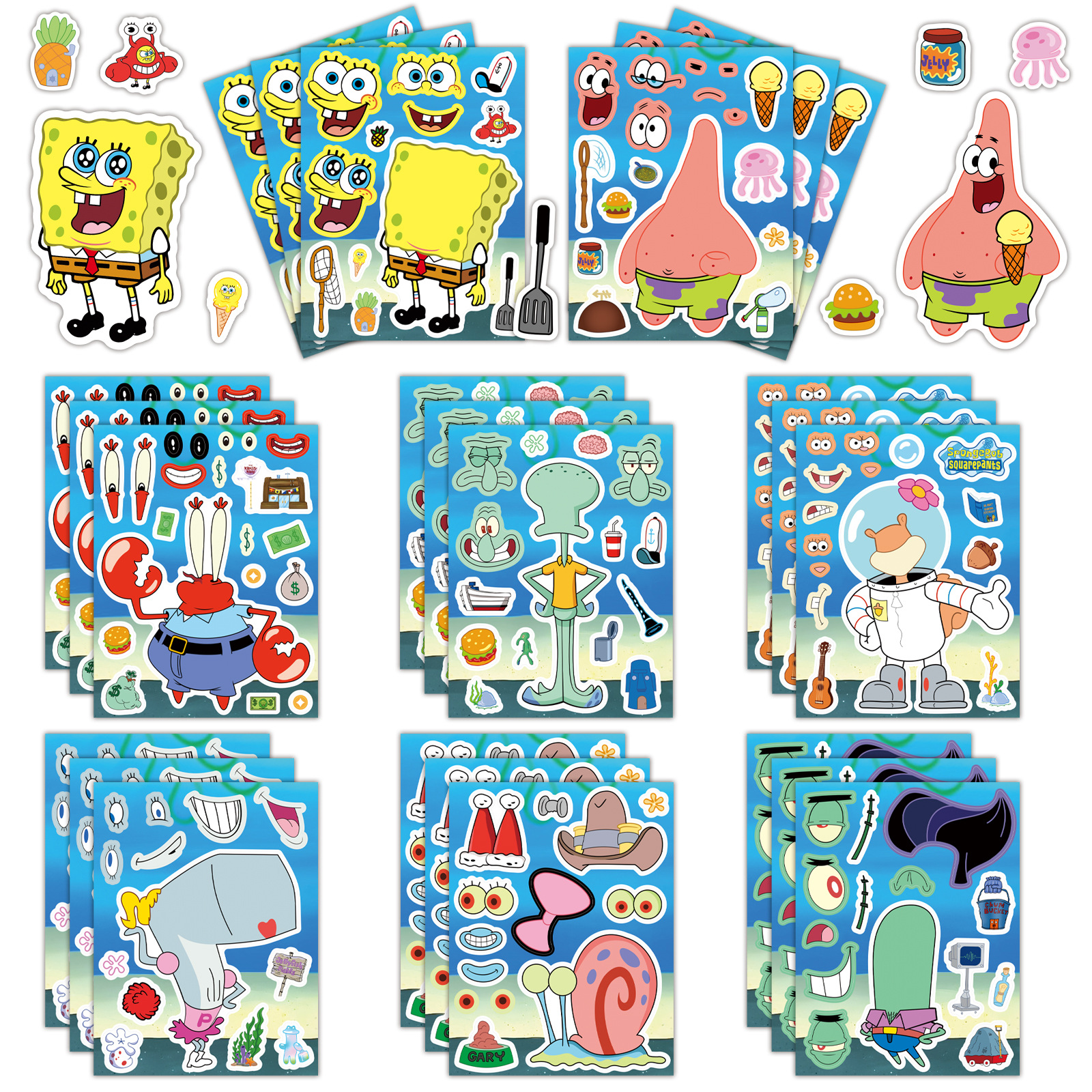 SpongeBob anime DIY sticker price for 8pcs