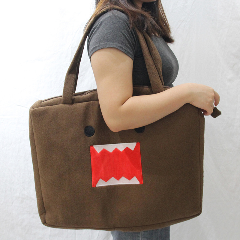 Domo-kun anime shoulder bag 49*41*5cm