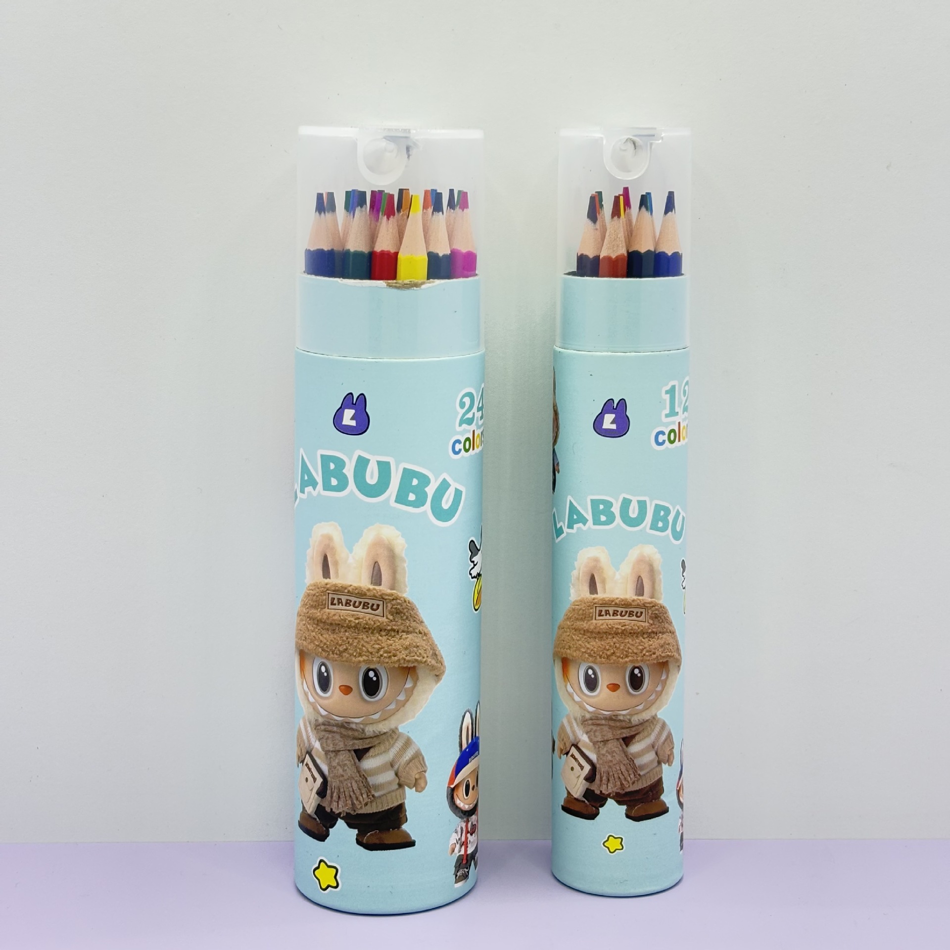 Labubu anime colored pencil set 24 pcs a set
