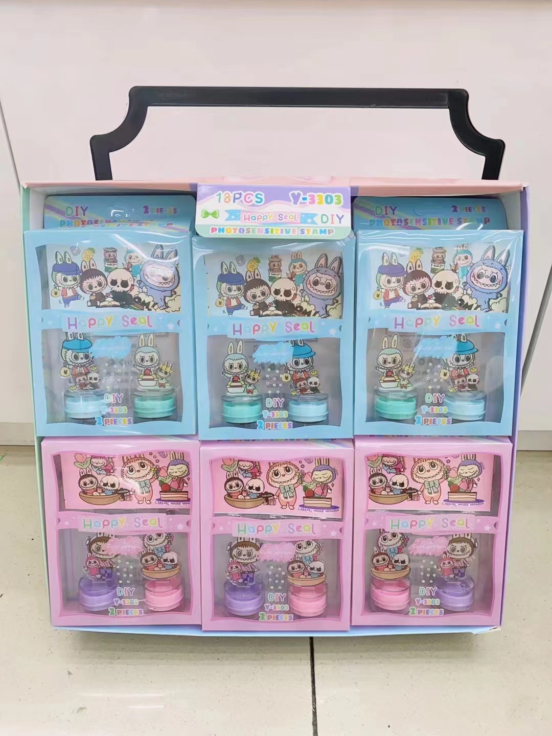 Labubu anime seal 18pcs a set