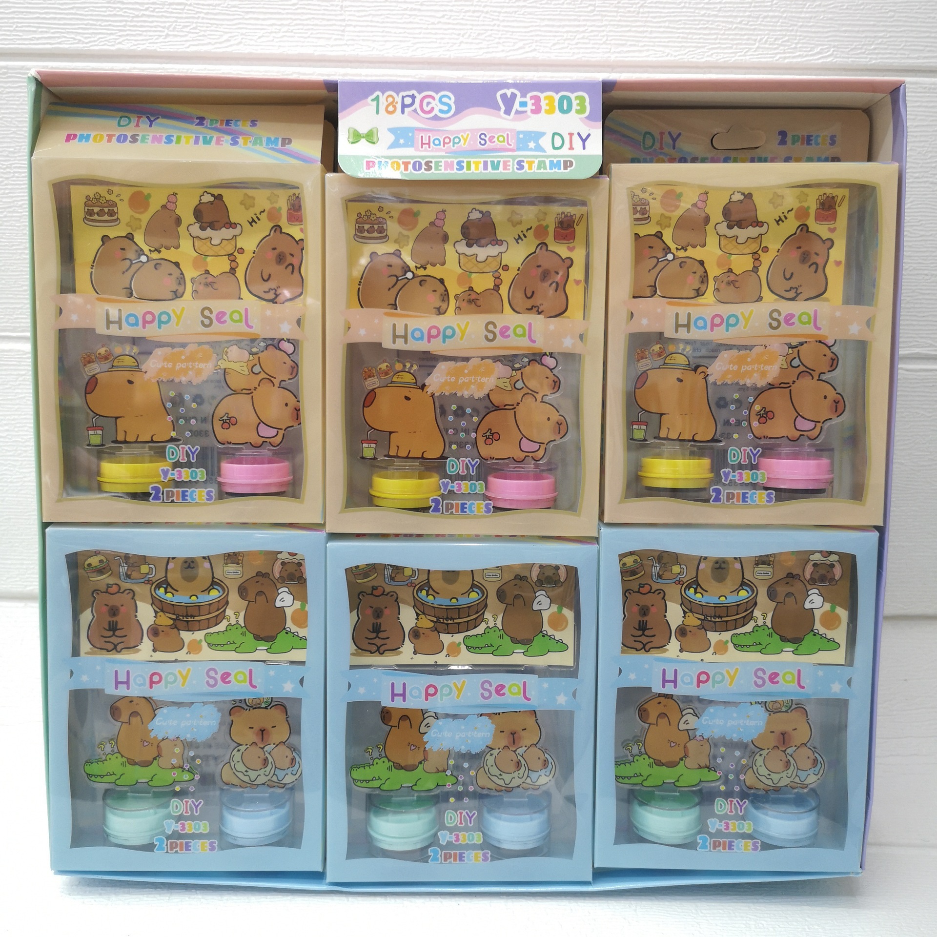 Capybara anime seal 18pcs a set