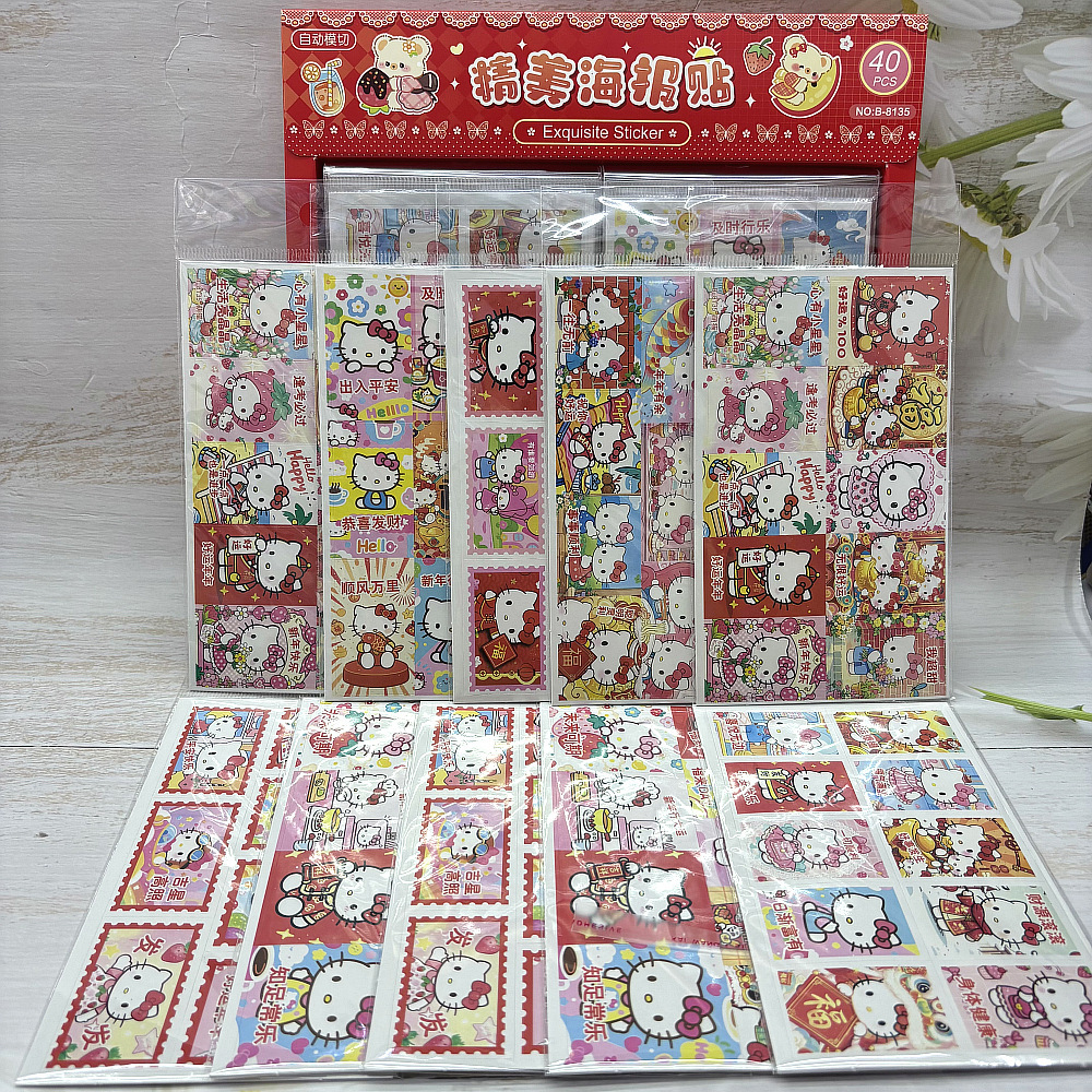 hello kitty anime sticker 40pcs a set