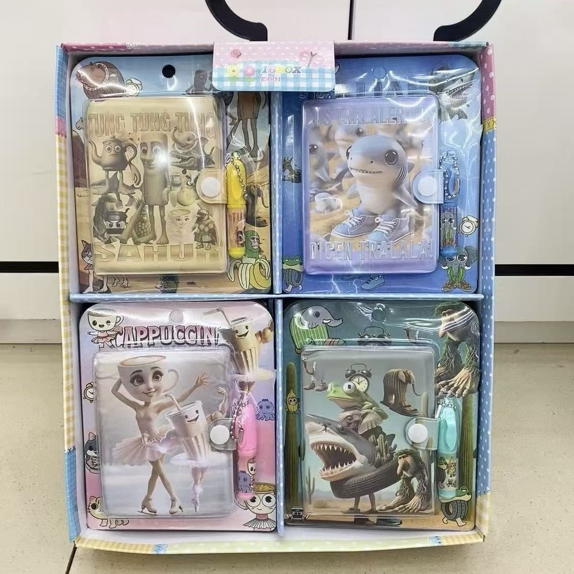 tungtungsahur anime notebook 16 pcs a set