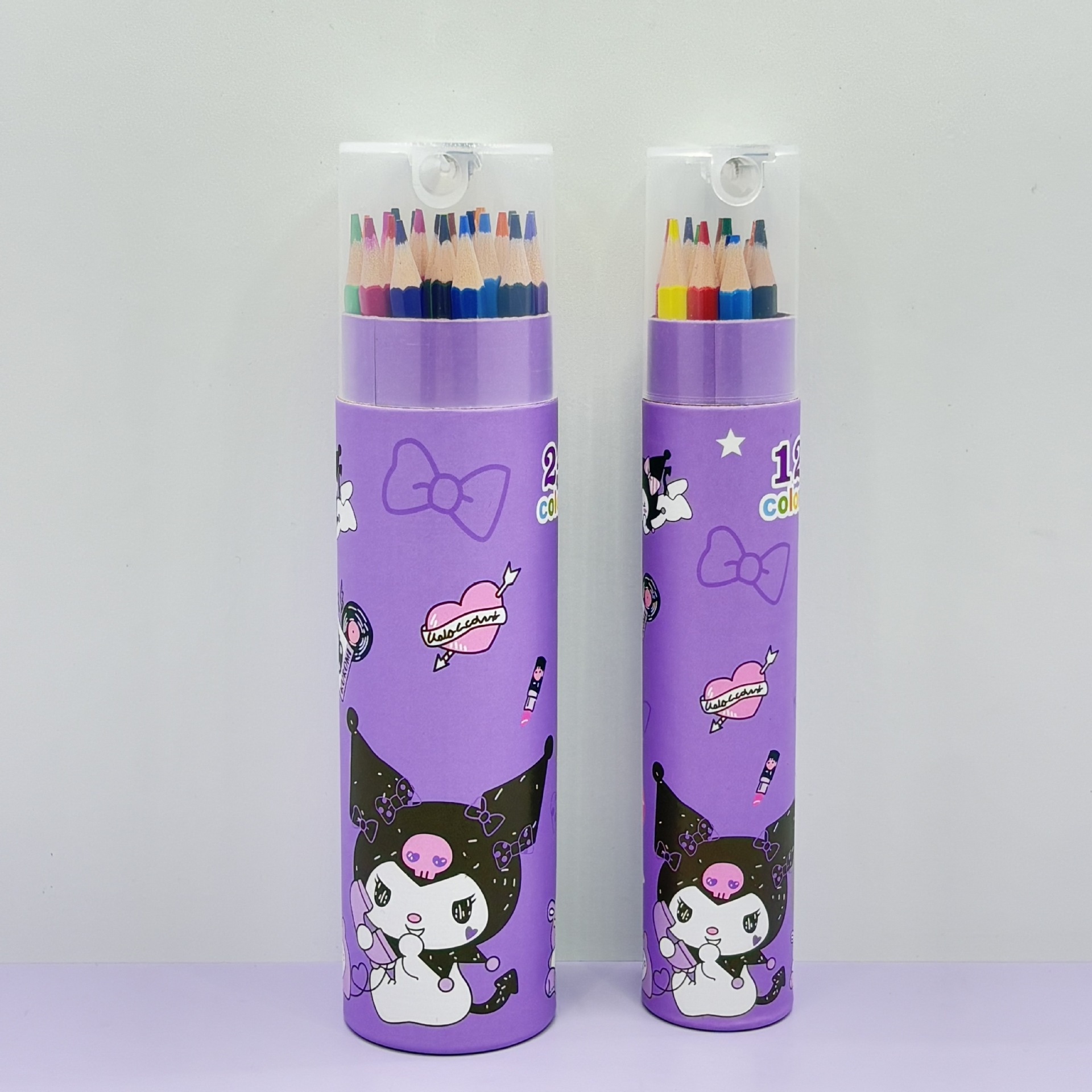 Kuromi anime colored pencil set 24 pcs a set