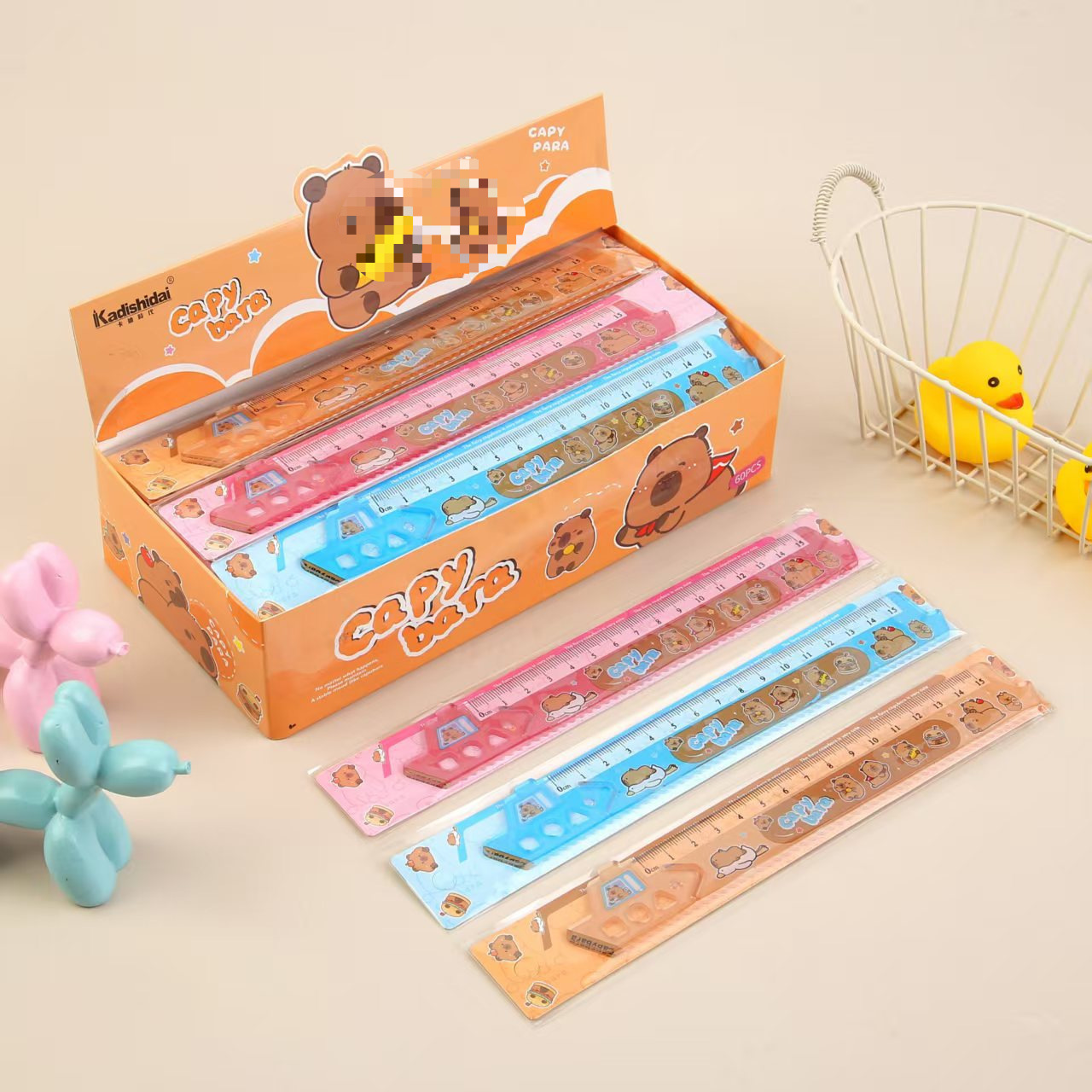 Capybara anime ruler 60 pcs a set