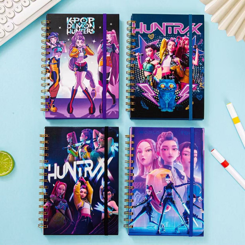Kpop demon hunters anime notebook 4 pcs a set