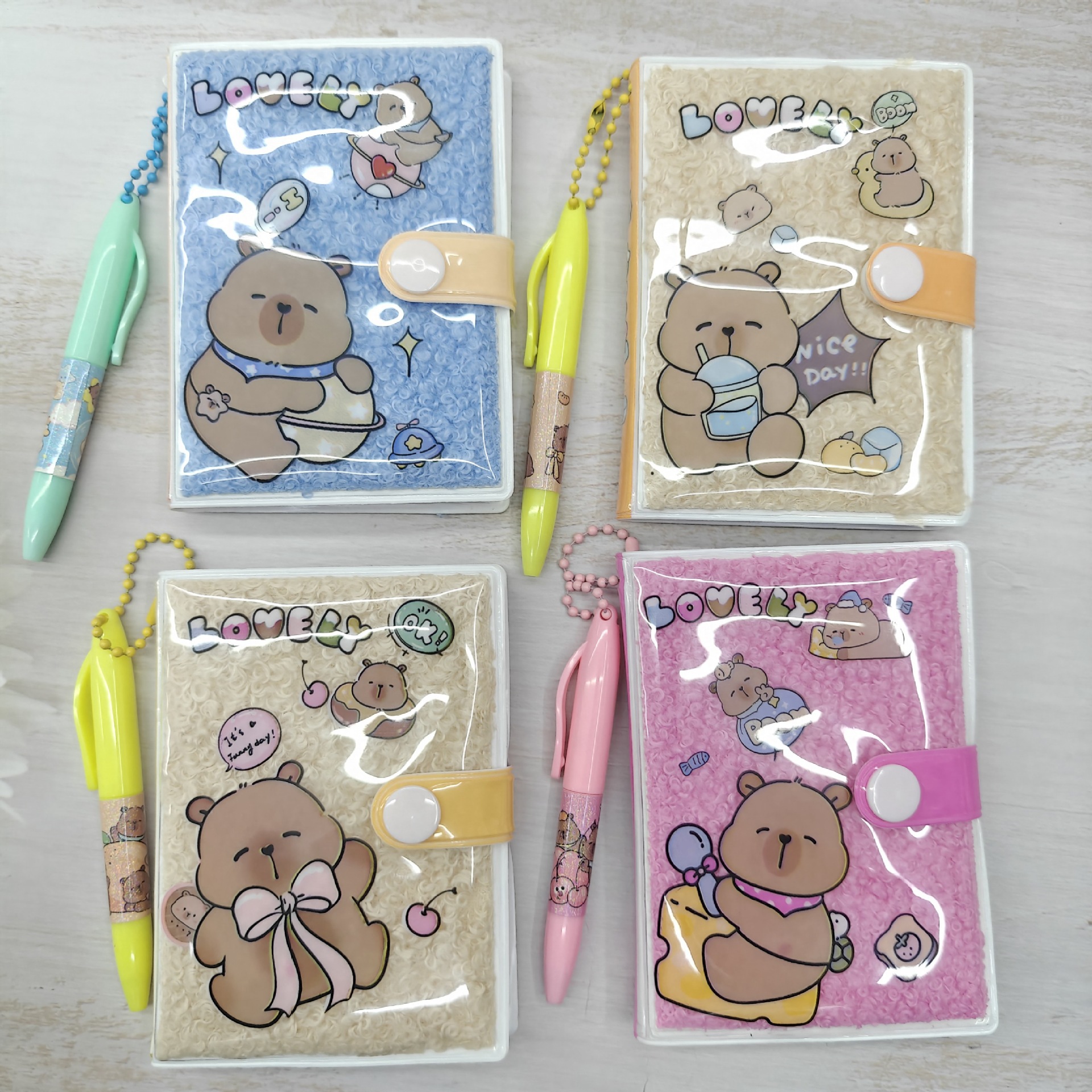 Capybara anime notebook 12 pcs a set