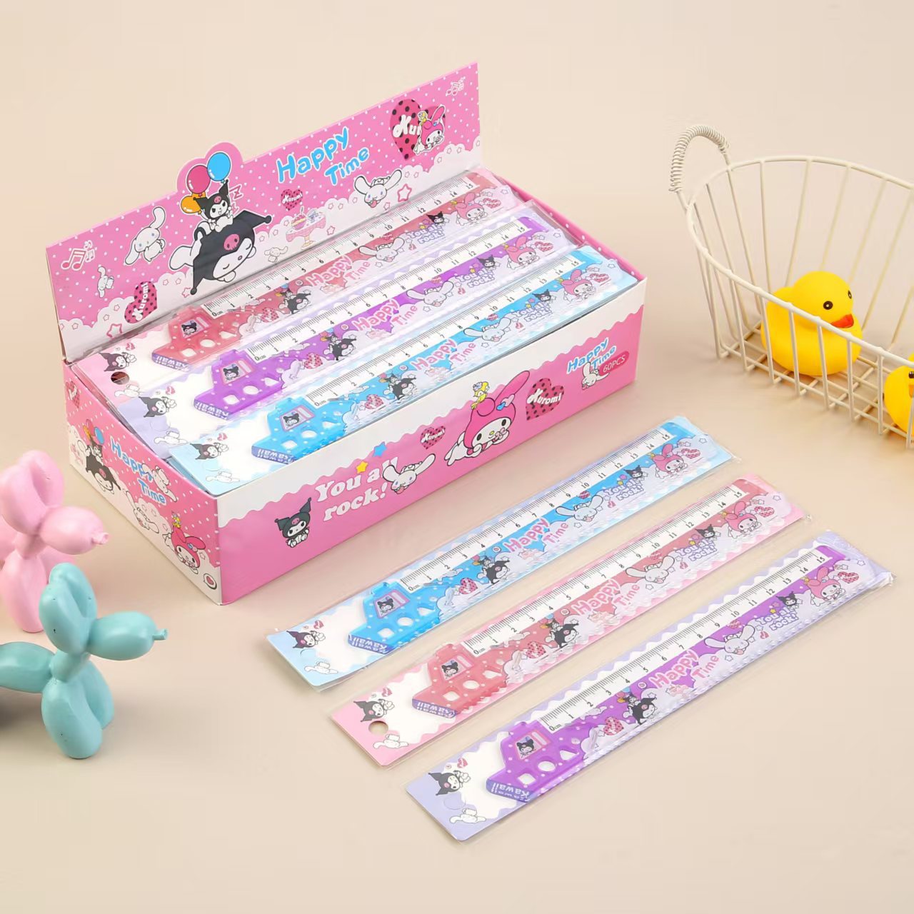Kuromi anime ruler 60 pcs a set