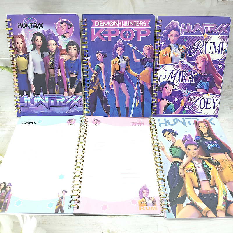 Kpop demon hunters anime notebook 12pcs a set