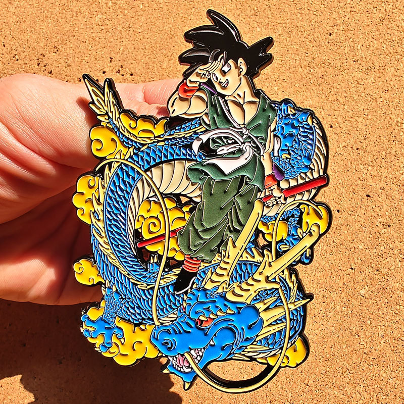 Dragon ball anime pin 10*7cm 2pcs a set