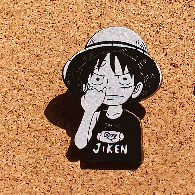 One Piece anime pin  2pcs a set