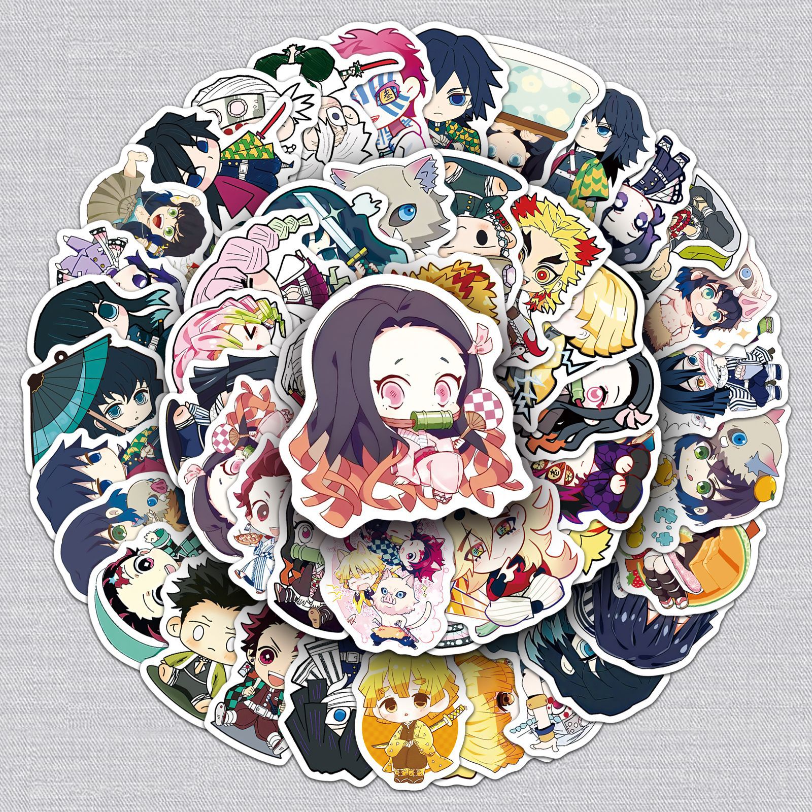 Demon slayer kimets anime waterproof stickers 50pcs a set