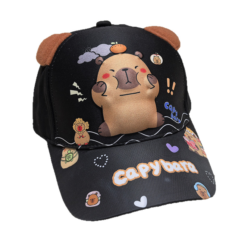 Capybara anime hat kid