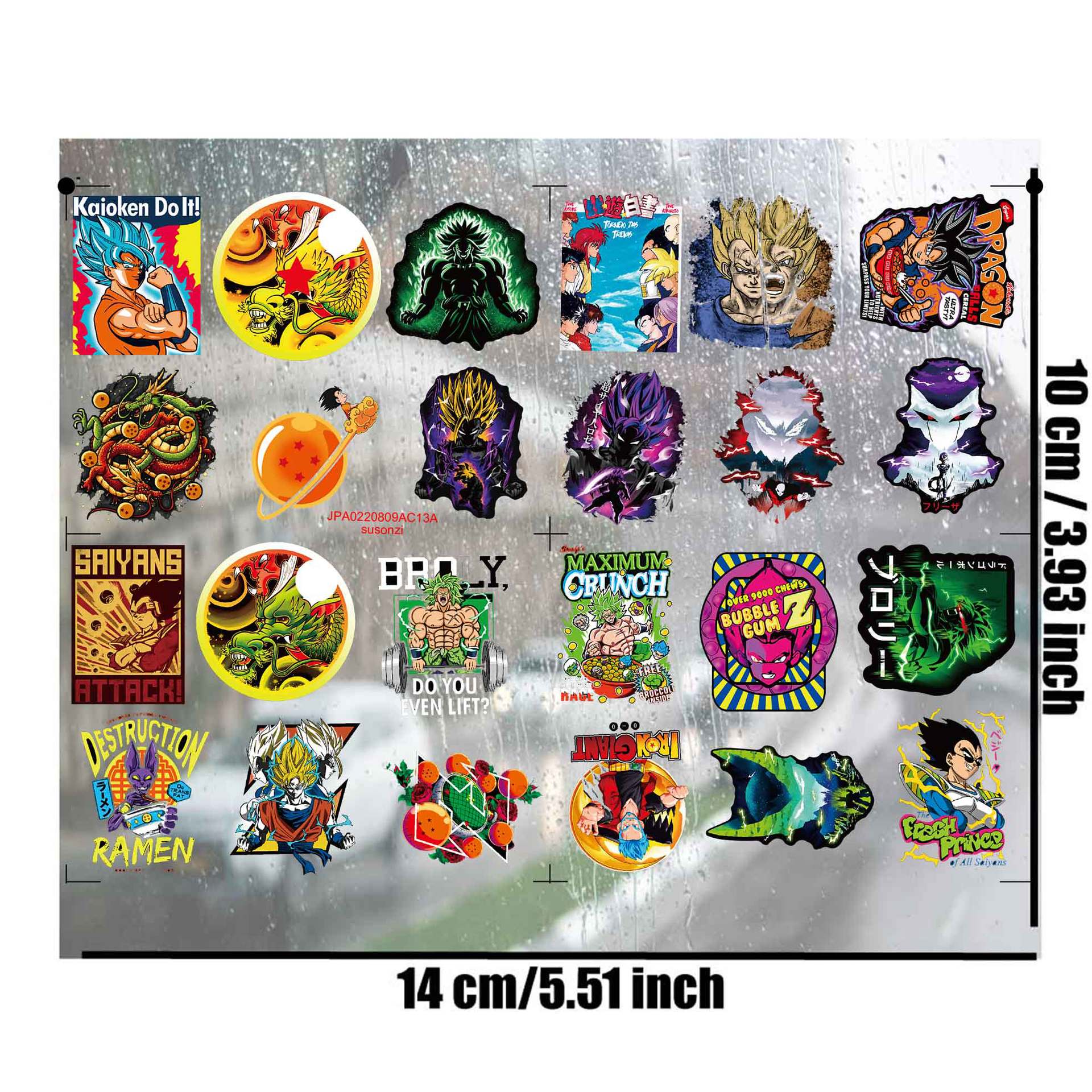 Dragon ball anime 3D waterproof sticker
