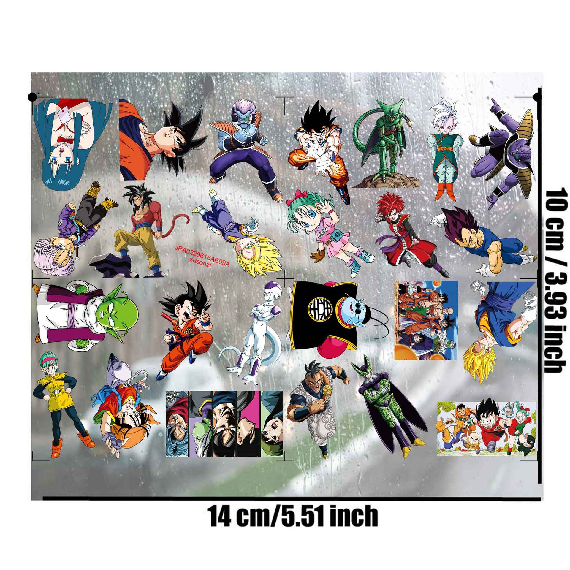 Dragon ball anime 3D waterproof sticker