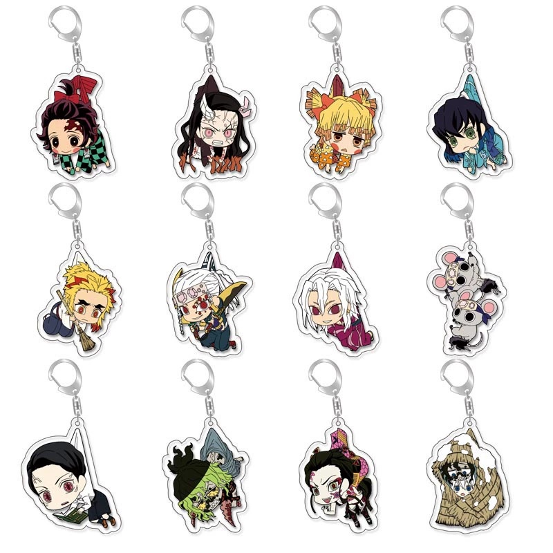 Demon slayer kimets anime keychain
