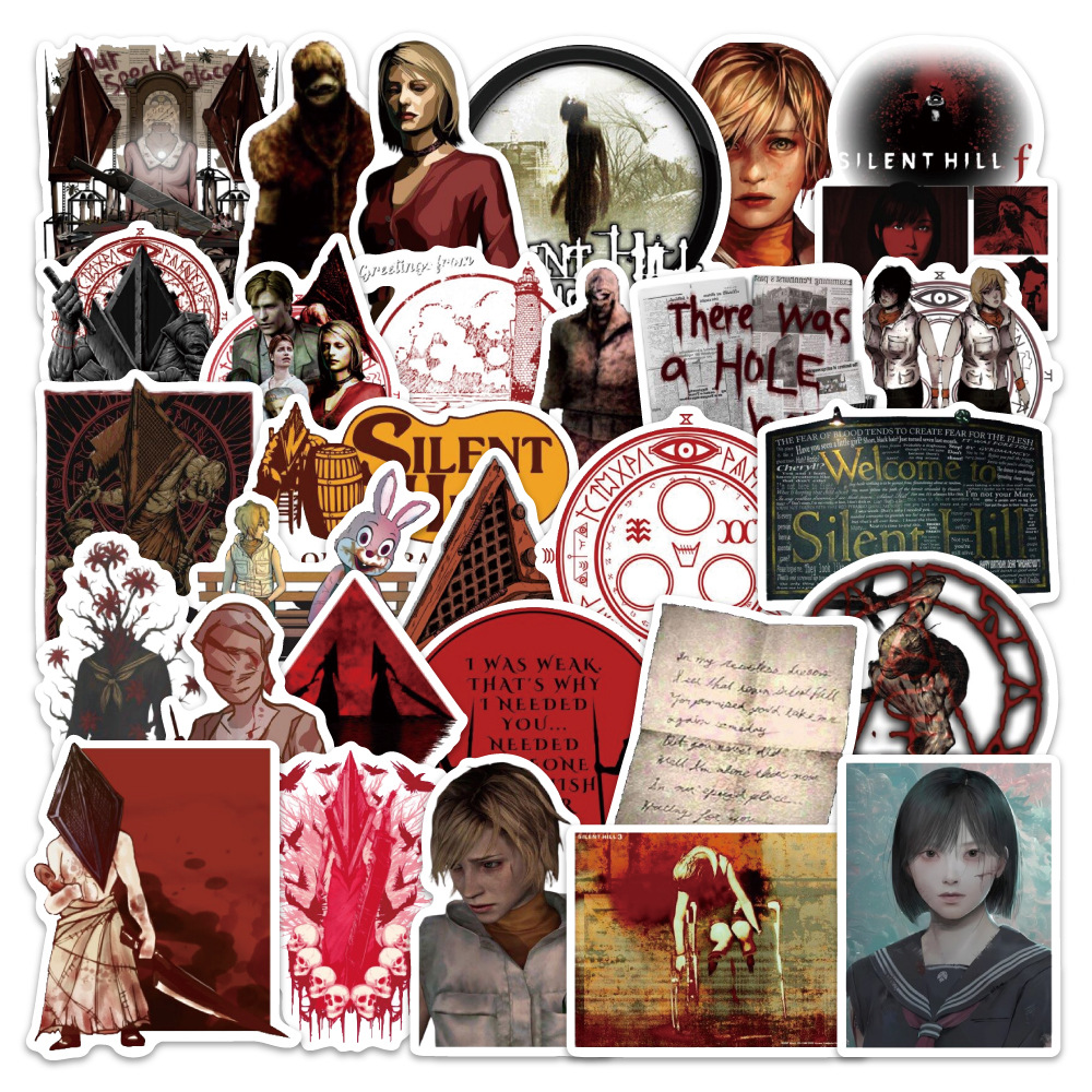Silent hill anime waterproof stickers 54pcs a set