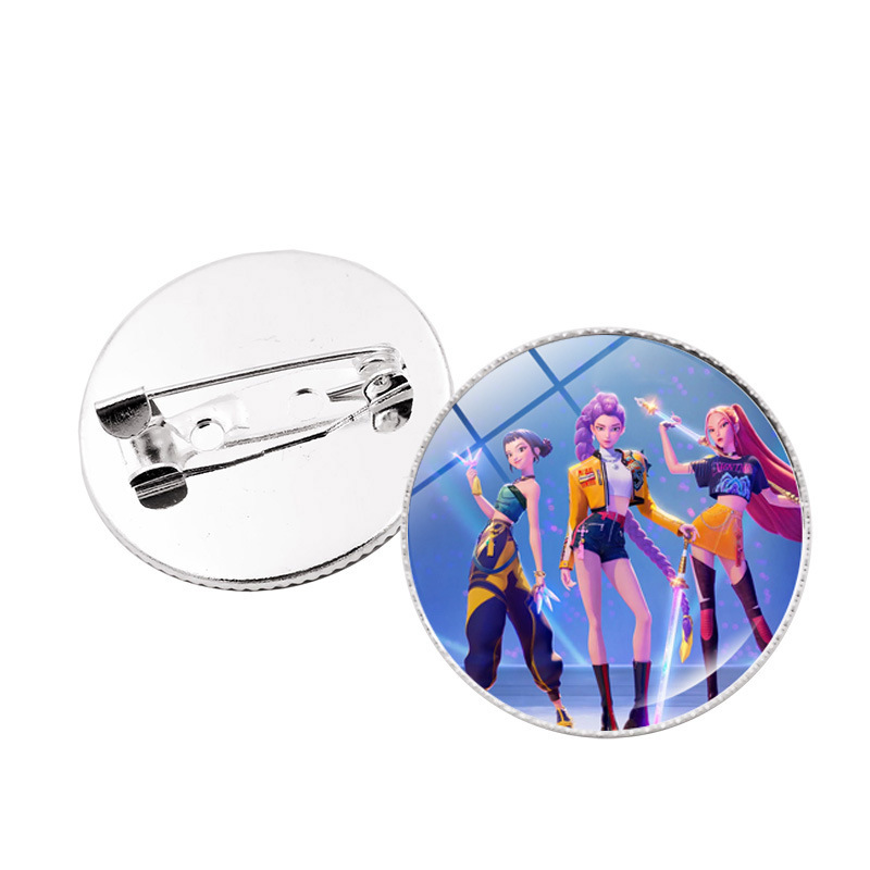 Kpop demon hunters anime pin