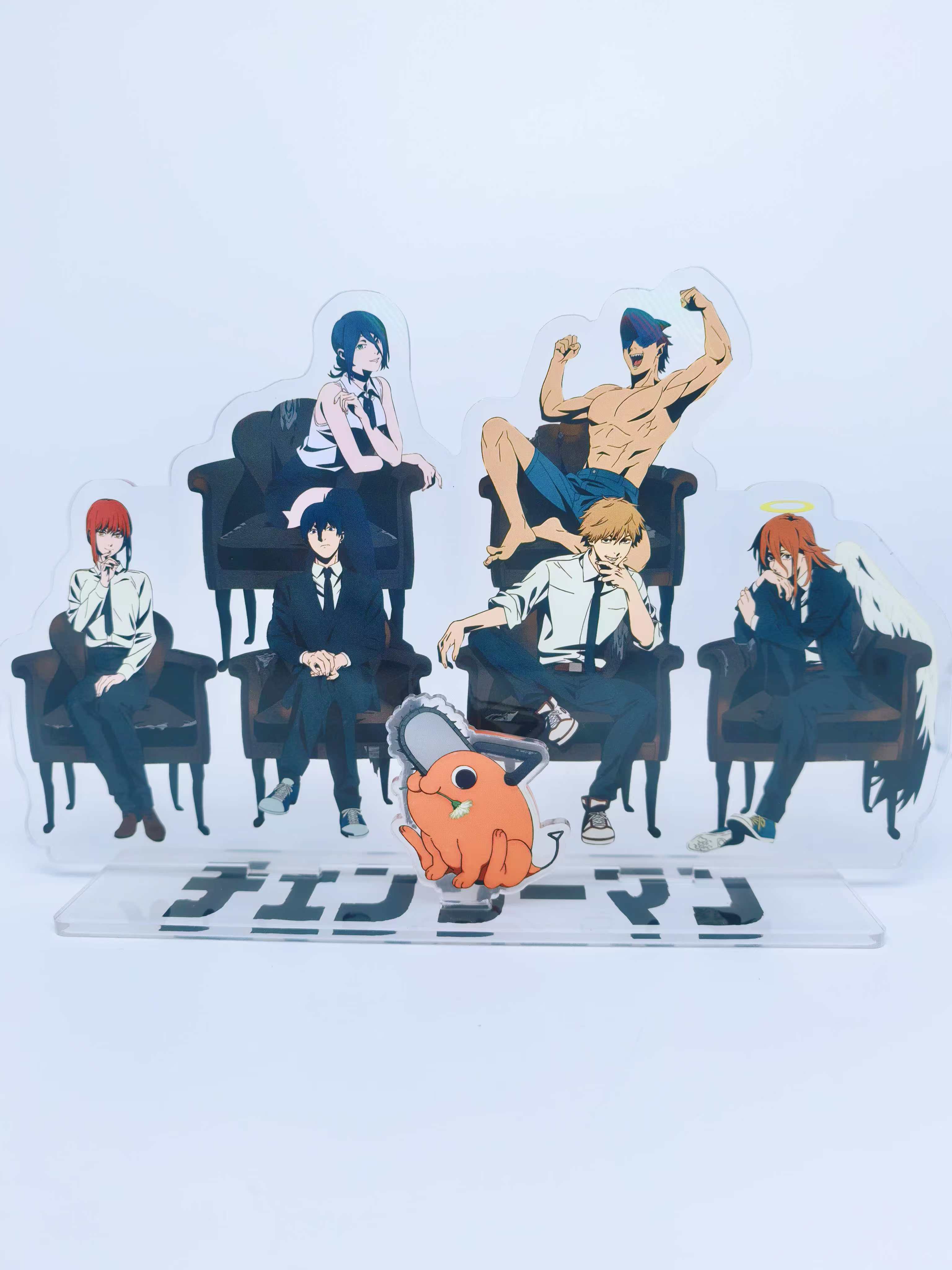 chainsaw man anime standing plate