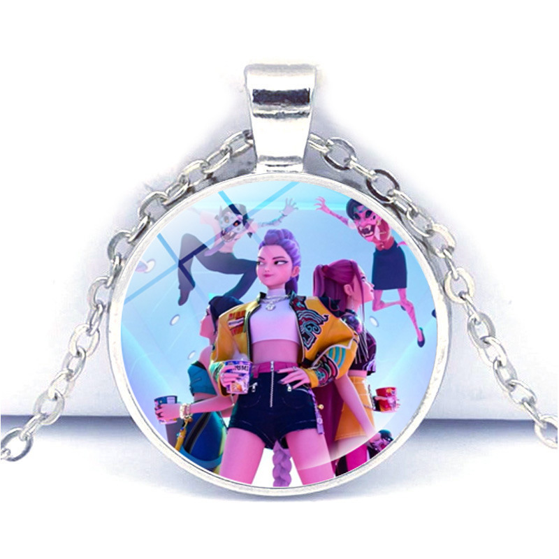 Kpop demon hunters anime necklace