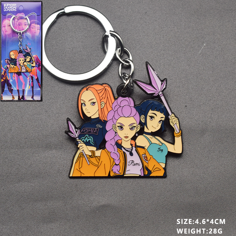 Kpop demon hunters anime keychain