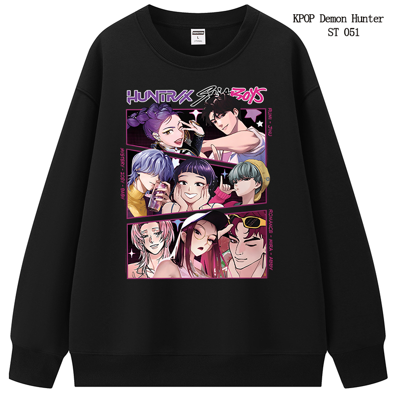 Kpop demon hunters anime hoodie