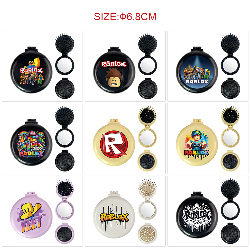 Roblox anime multi functional small mirror and comb 5 pcs a set