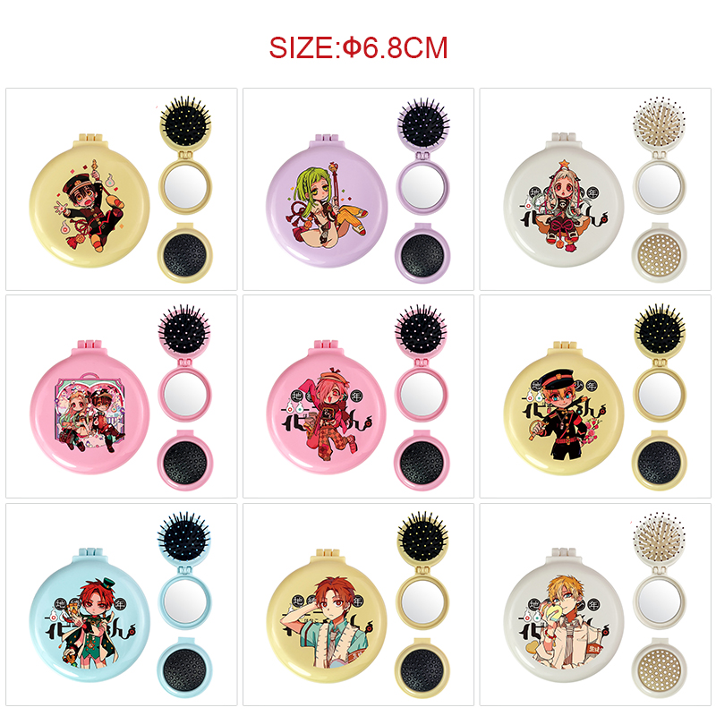 Toilet-bound hanako-kun anime multi functional small mirror and comb 5 pcs a set