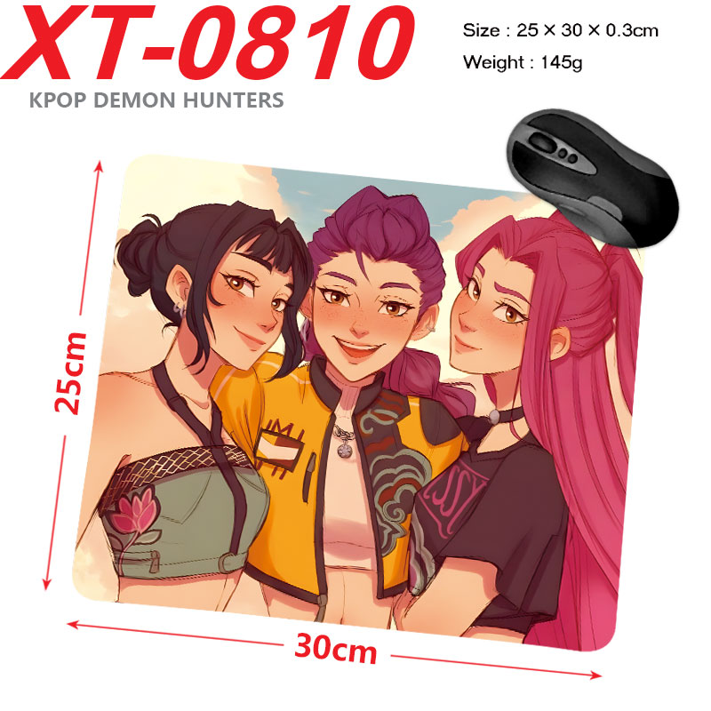 Kpop demon hunters anime Mouse pad 25*30cm