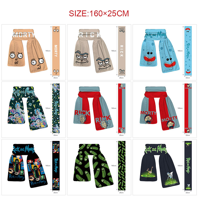 Rick and Morty anime scarf