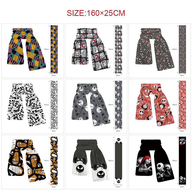 The nightmare before christmas anime scarf