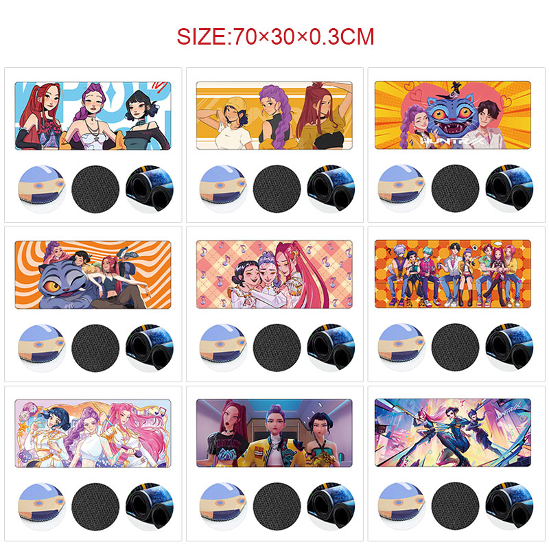 Kpop demon hunters anime Mouse pad 30*70cm