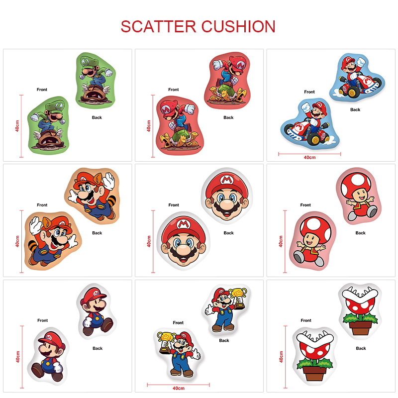 Super Mario anime cushion 40cm